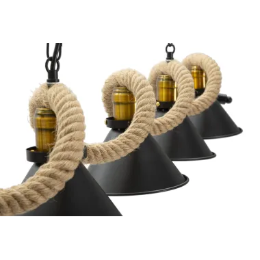Lampa wisząca CUP/ROPE 5-punktowa 130x20x80 cm